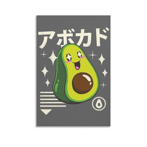 G gA[g Cg Kawaii Avocado 킢 |X^[ A[gpl LoX aMtg Ɋ|܂20x30inch(50x75cm)
