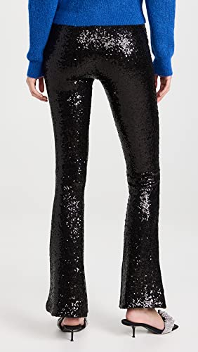 Commando Sequin Flared Legging - Slg37 (Black, Large) #TOP2
