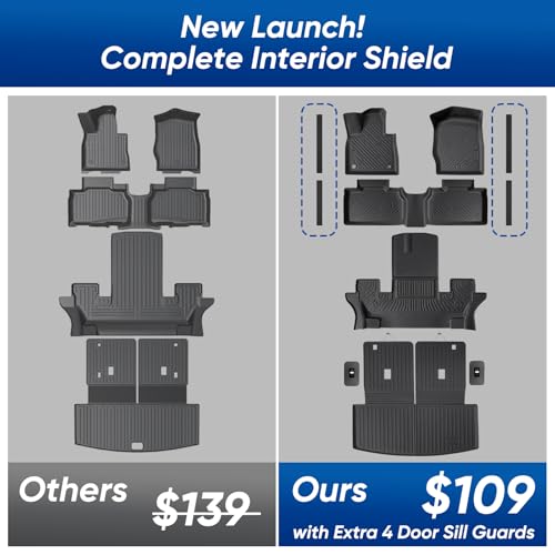 Image of TAPTES Floor Mats & Cargo Liner for Ford Explorer 6 Seats 2020-2026