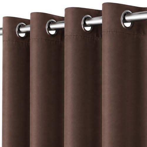 Image of 90%Blackout Door Curtain 7 Feet Blackout Room Darkening Curtain(Set of 2)
