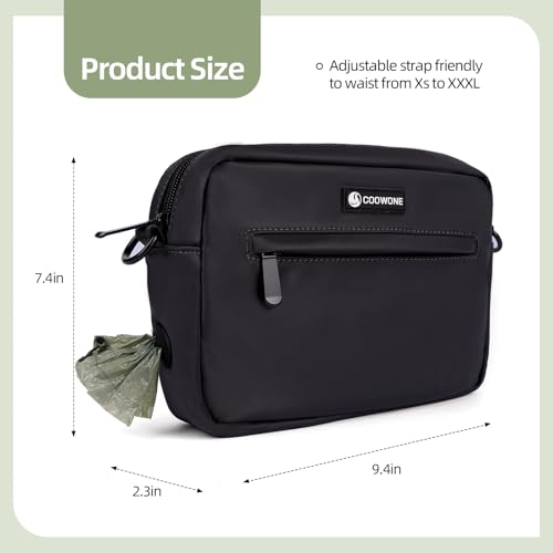 COOWONE Leckerlitasche für Hunde Gassi Tasche Hund Hundeleckerli Tasche Wasserdichte Hundeleckerlitasche Umhängetasche Eingebauter Hundekotbeutelspender Leckerlitasche für Hund zum Training