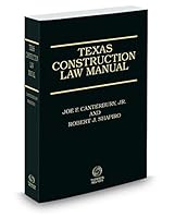 Texas Construction Law Manual 0314954538 Book Cover