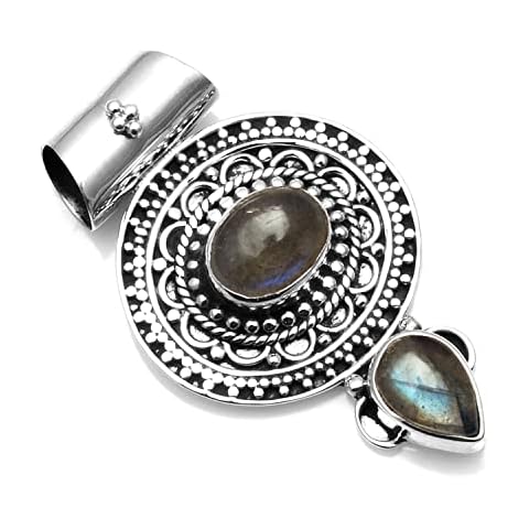 Silver Palace 925 Sterling Silver Labradorite Pendant Cover