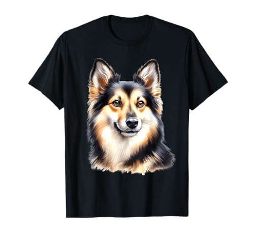 Norwegian Lundehund Dog Portrait T-Shirt