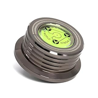 KozyOne Stabilisateur de Poids pour Tourne-Disque avec Niveau à Bulle pour Lecteur Vinyle LP (Noir chromé)… - Les Beatles, Paul McCartney, John Lennon, RIngo Starr, George Harrison