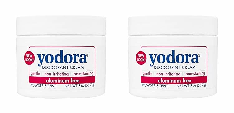 Yodora - Crema desodorante de 2 onzas, paquete de 2