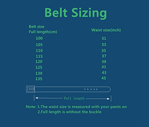 Fandicto Mens Retro Leather Dress Belt Washed Top Grain Genuine Leather Belt With Brass Buckle #TOP4