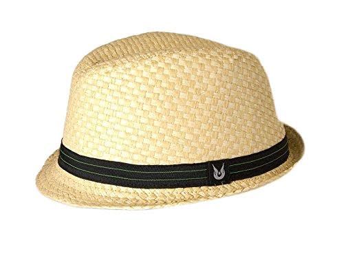 Chapeau fedora de couleur blanc cassé Gamble & Gunn chapeau homme taille Small