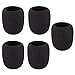 マイクカバー マイクスポンジ 防風カバー 高密度スポンジ 雑音防止 厚スポンジ防風カバー ニックフィルタ スポンジ 繰り返す利用可 防塵 通用型 インカム ヘッドセット 5個セット 黒