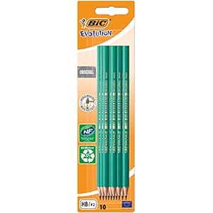 BIC potlood ECOlutions EVOLUTION 650 HB, groen 10 Stuk groen
