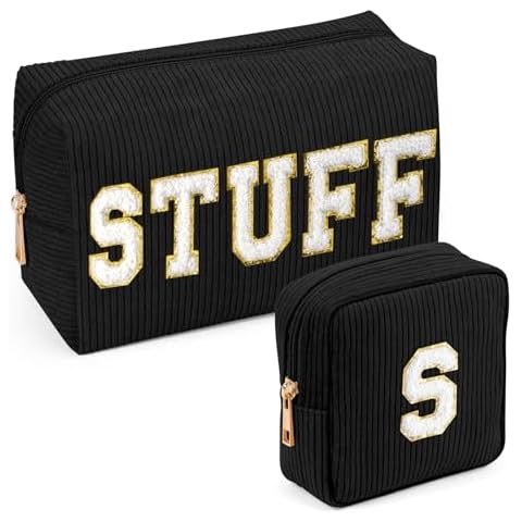 MAGEFY 2 Piece Travel Makeup Bag Set Cover