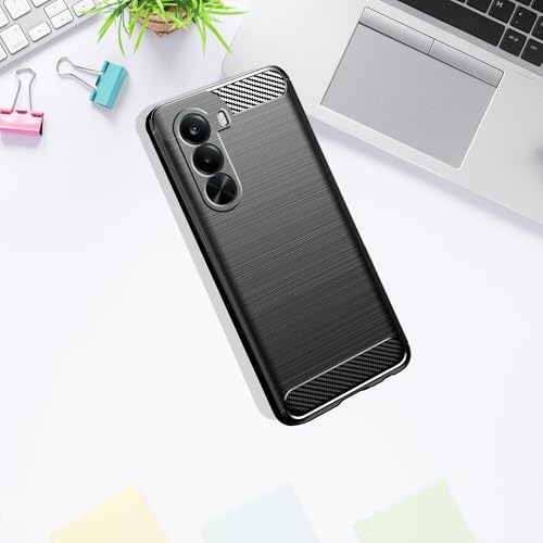 Image of Amazon Brand - Solimo Back Cover Case for Realme P4X 5G | Compatible for Realme P4X 5G Back Cover | 360 Degree Protection | Soft and Flexible (TPU | Matte Black)