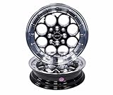 VMS WHEELS 15X3.5 4X100 4X114.3 +10 ET POLISHED LIP REVOLVER SKINNY SET OF 2