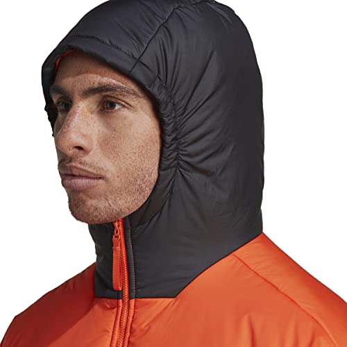 Image of adidas mens Bsc 3-stripes Puffy Hooded Jacket