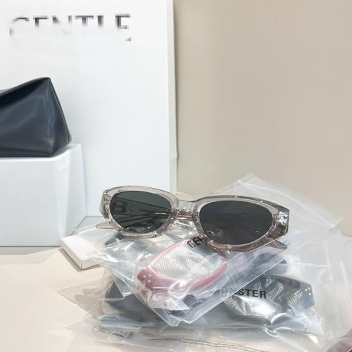 2025 Collection GENTLE For duns Modern Cat-eye Sunglasses Black Acetate Frame Polarized UV400 With Original White Case4