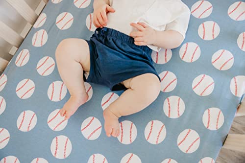Image of Copper Pearl Premium Knit Baby Crib Sheets for Standard Mattresses, Breathable and Soft, Slugger