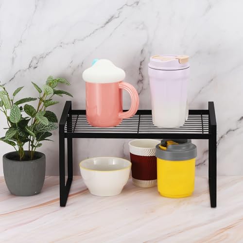 Étagère de rangement noire pour placard : structure stable contre le désordre