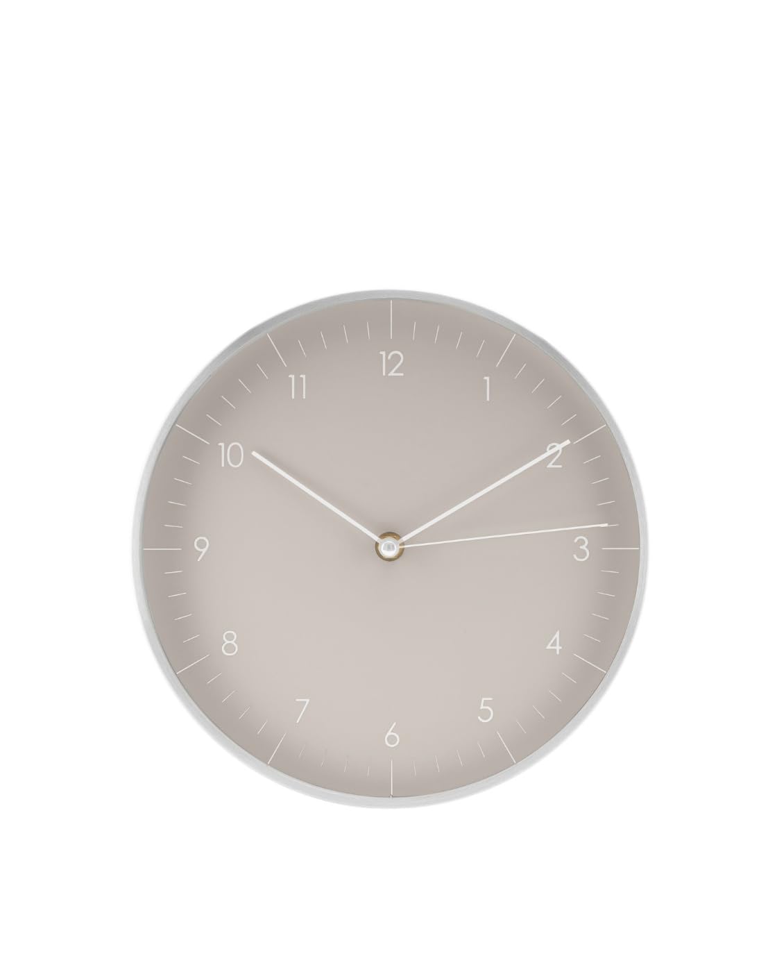 LUUK LIFESTYLE Reloj de Pared Gris Claro (24cm) Decorativo, Silencioso sin Tic TAC, Movimiento Cuarzo sin Ruido, Decora…