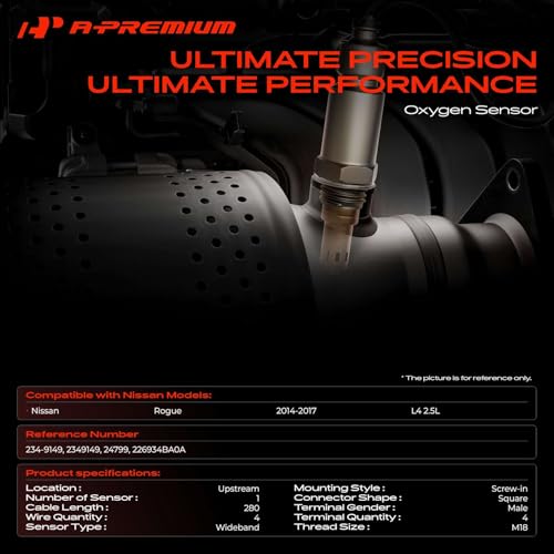 Sensor de Oxígeno Upstream A-Premium para Nissan Rogue 2014-2017 miniatura 2