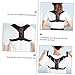 HOODANCOS Adjustable Posture Corrector Belt Invisible Back Brace for Men Women Comfortable Nylon PU Leather Posture Trainer with Flexible Fit for Hunchback Relief and