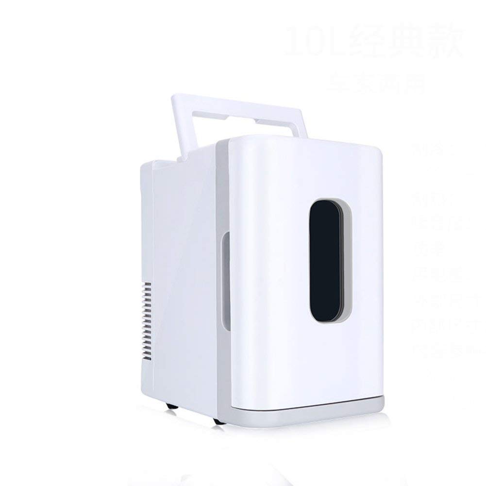 FHISD Refrigerador de Coche de 10 l, Dormitorio de Estudiantes, Mini Nevera para el hogar, Mini Dormitorio, Nevera pequeña, congelador, Puerta única para Dormitorio, Oficina o