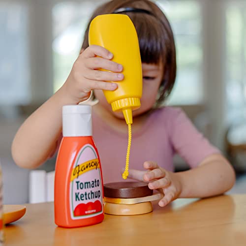 Melissa & Doug 5-Piece Favorite Condiments Play Food Set - Play Ketchup And Mustard Bottles, Pretend Play Food Set For Kids Ages 3+ #TOP2