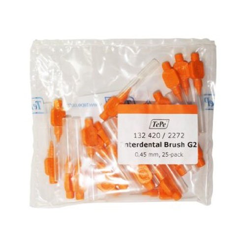 TePe0.45 mm Size 1 Interdental G2 Brush - Pack of 25