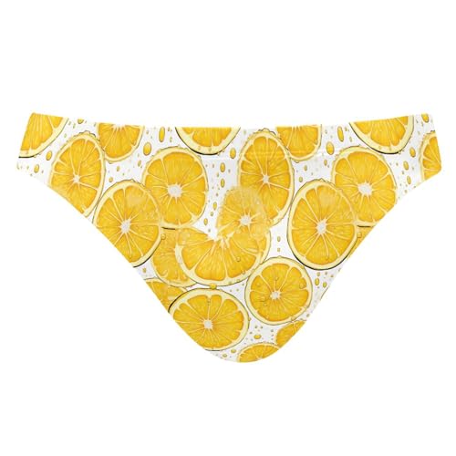 Lemon Fruit Swim Briefs for Men Swimsuit Bikini Swimwear S A111479