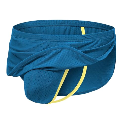 Mens Mesh Underwear Bulge Pouch Underwear Sexy G-String Thongs