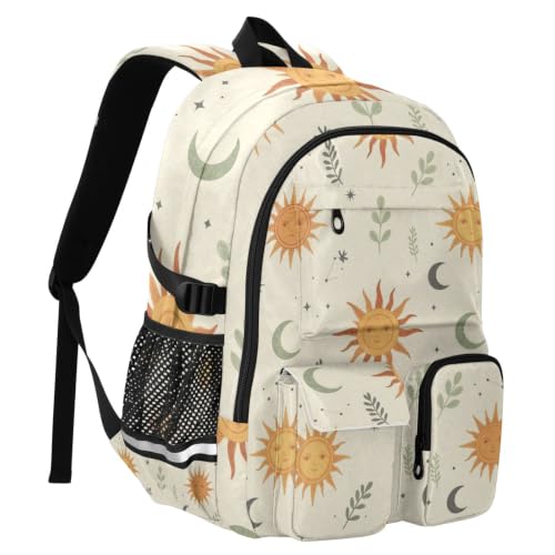 Mochila de viaje grande bohemia de sol y luna para portátiles de 17.5 pulgadas y universidad 2