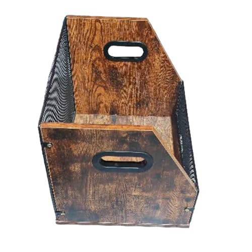 Escritorio de almacenamiento de discos de vinilo, de madera, retro, gran capacidad, para escritorio, caja de presentación, para salón, dormitorio, apartamento, garaje, armario, adolescentes, adultos