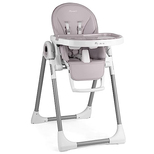 Chaise haute bébé Nukido Belo plateau amovible dossier inclinable et repose-pieds réglable