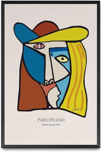 Affiche Picasso Femme Espagnol impression sur toile premium art abstrait 40x60