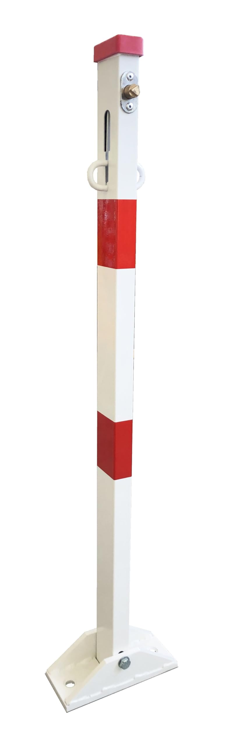 Poteau de parking rabattable avec serrure pompier 11mm