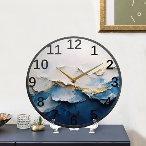 Reloj de Pared Redondo de 11.9 pulgadas con Diseño Estilo Art Deco miniatura 5