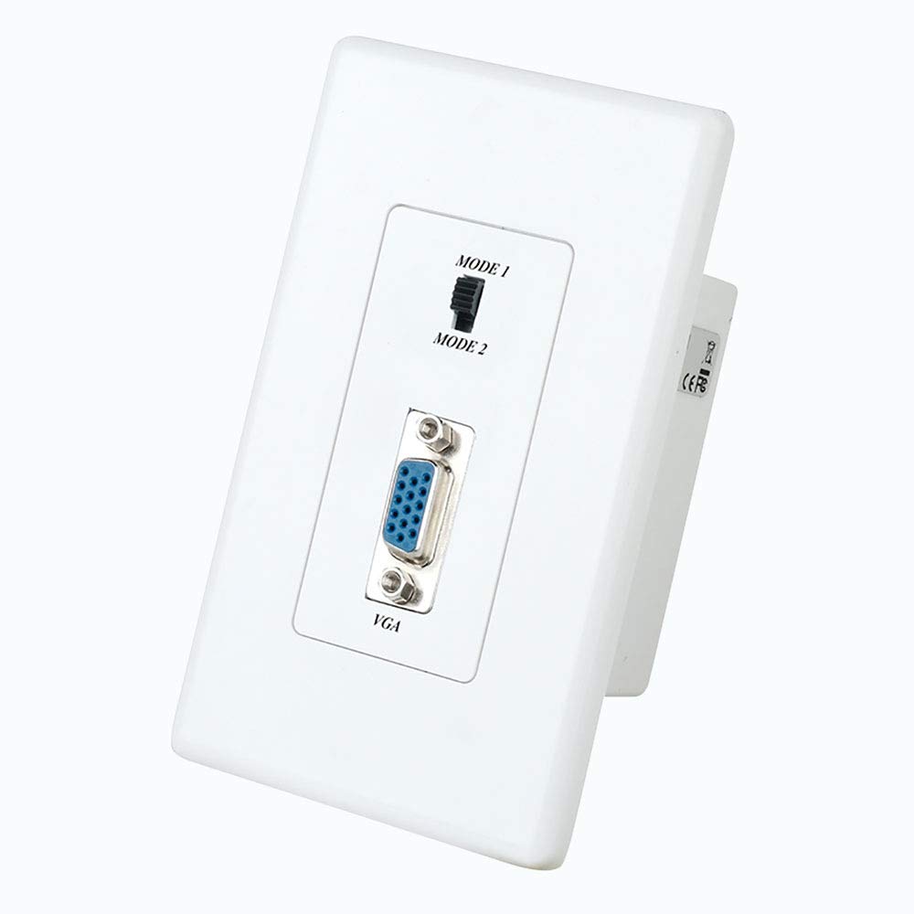 Element-HzVGA Over Cat5e/6 Extender Wall Plate