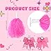 Suncalla 36 Pcs Breast Cancer Awareness Accessories Include 24 Cheerleading Pink Pom Poms 12 Pink Breast Cancer Awareness Bows for Cheerleading Performance