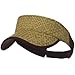 Wholesale Straw Trucker Visor (Natural/Brown) - 21861