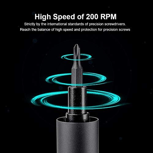 Wowstick Mini Electric Screwdriver,56 Bits and 3 LED Lights Rechargeable Screwdriver Set (62)