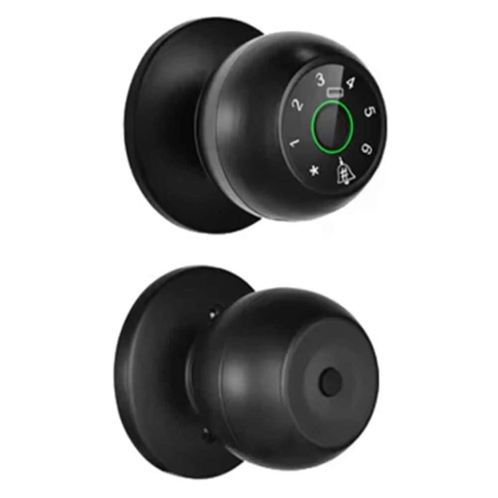 Serrure de Porte Intelligente à Empreinte Digitale Tuya Wifi, Serrure de Porte Numérique Sans Clé, Serrure de Chambre, Poignée de Porte Électronique