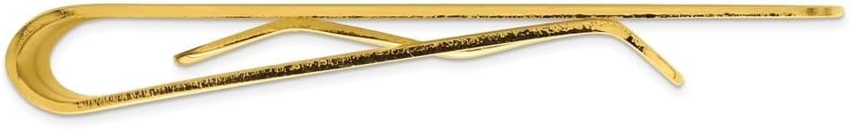 Diamond2Deal Gold-Plated Kelly Waters Money Clip Lines and Bottom Rectangle (Length: 2 mm|Width: 3mm)