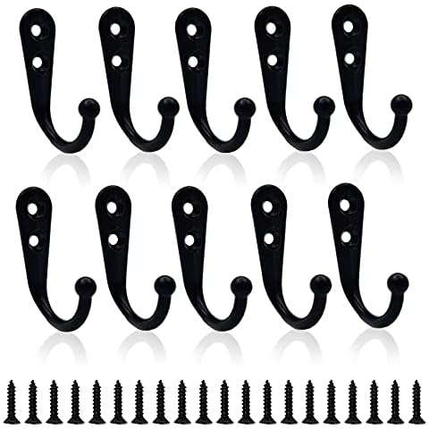 DAJMAIEZ 10 Pcs Wall Mounted Coat Hooks Cover
