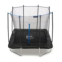 Plum Play Outdoor Rectangular Trampoline with Satety Enclosure to Seperate the Jumper From the Coated Springs - Weather Protected Thick Foam Pads - Max user weight from 100kg (6 x 8ft)