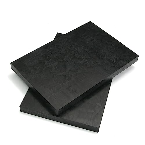 Image of Othmro Black POM Plastic Sheet 0.39 inch*3.94 inch*5.9 inch 2Pcs, Printable Rigid Durable Plastic Board Sheet Plastic Sheeting DIY Materials for Home Decor, Handcrafts (Matte & Textured Finish), Outdoor Use