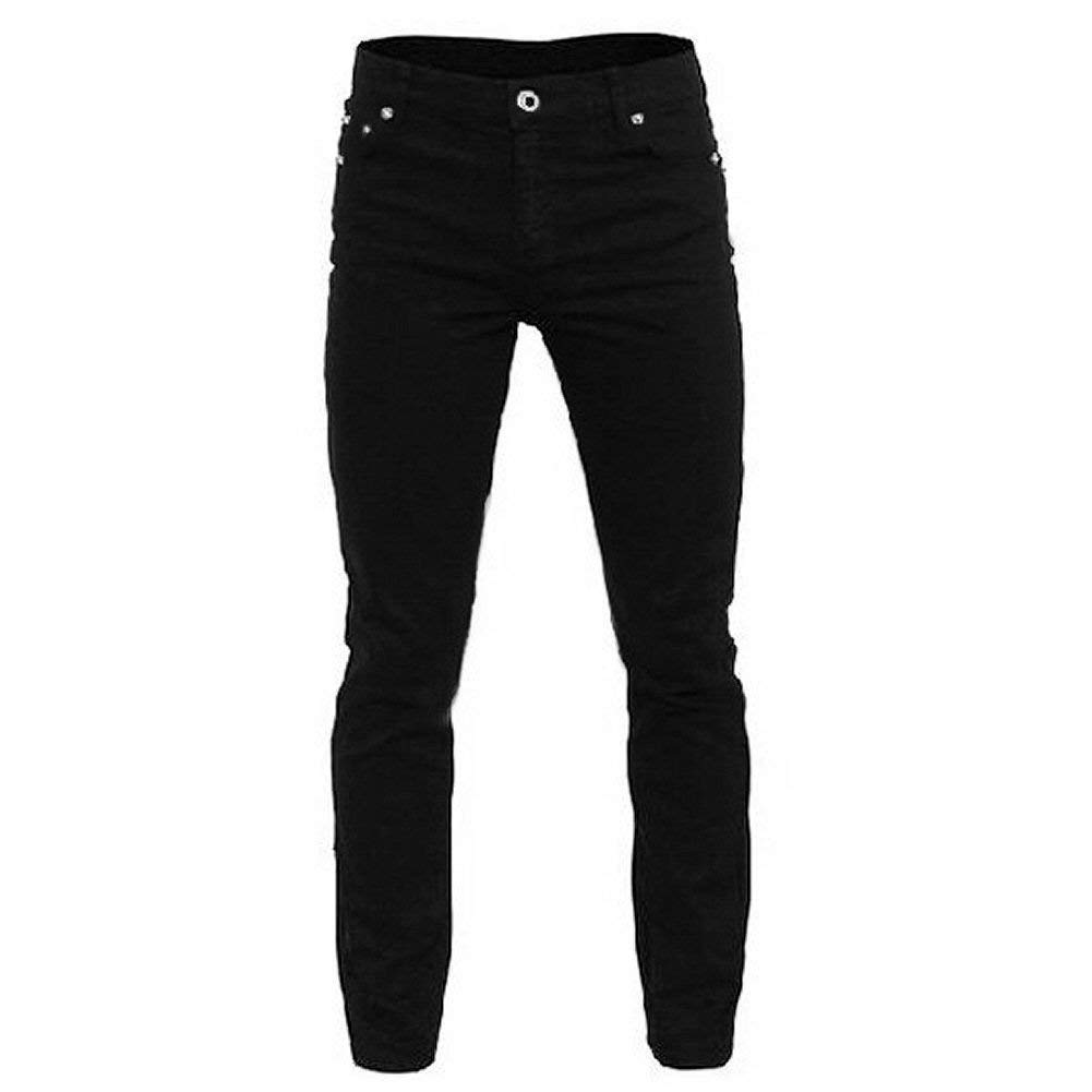 Relco Mens Skinny Jeans with Stretch - Black (W32 - L32)
