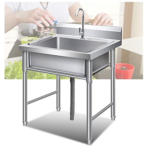 Évier commercial en inox antirouille pour optimiser la buanderie et le bar