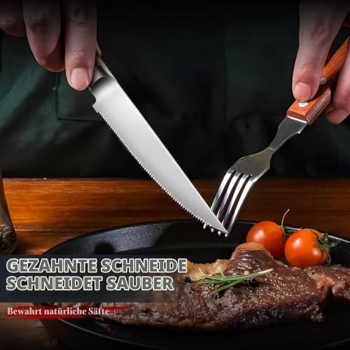 DRAGON RIOT Steakmesser Set 4-teilig Edelstahl – Ansicht 2