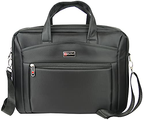 BAG STREET INTERNATIONAL Maletín para portátil hasta 15", acolchado, Bolso con asa y bandolera, color negro Cover