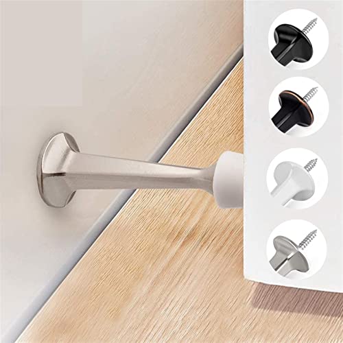 Tope de puerta de goma y protector de pared resistente para herrajes del hogar 4