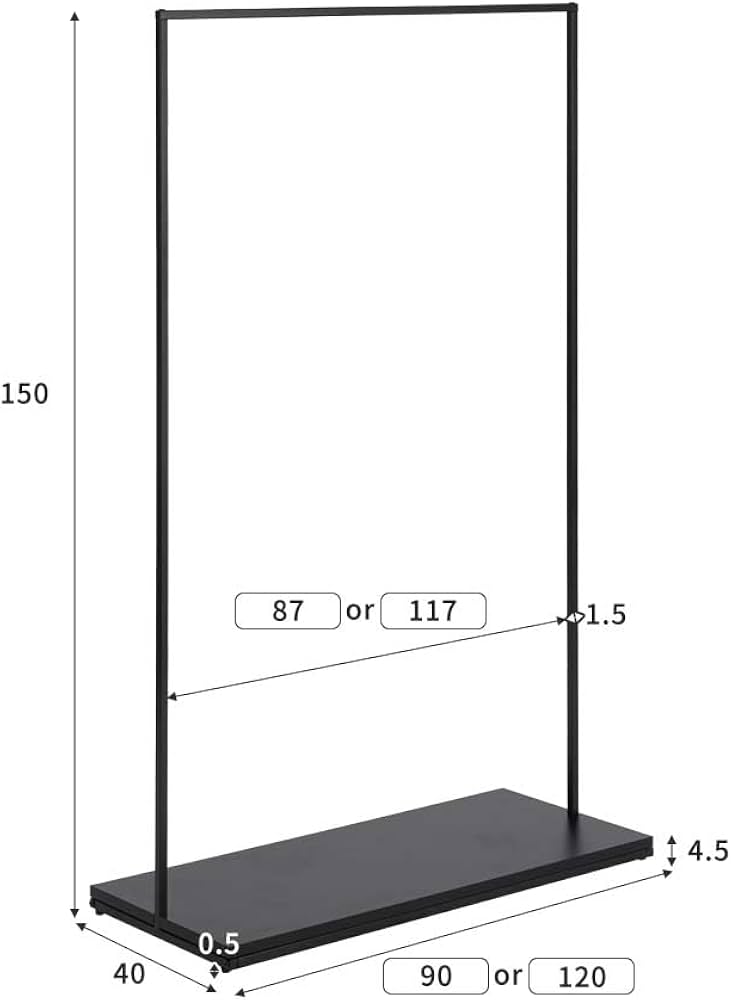 Amazon.co.jp : smoo ハンガーラック アイアン シンプル スリム 省